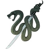snake and katana